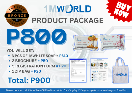 Bronze Package A (MWH1TE Gluta & Kojic Soap)