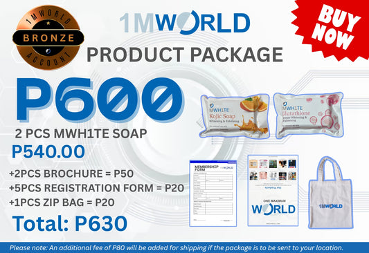 Bronze Package A (MWH1TE Gluta & Kojic Soap)